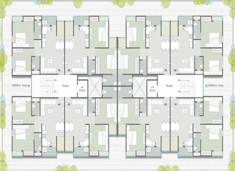 Master Plan of Aaditya Green in Gotri, Vadodara - Image 116635