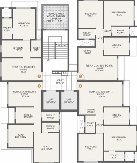 Floor Plan of Namo Atmaram in Borivali West, Mumbai - Image 208029