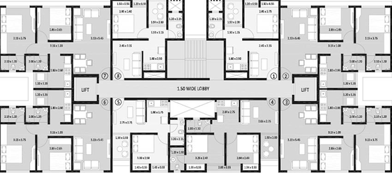 Floor Plan of Platinum Tower 4 in Juhu, Mumbai - Image 208064