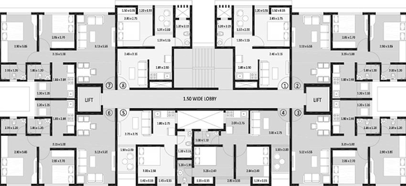 Floor Plan of Platinum Tower 31 in Andheri West, Mumbai - Image 208081