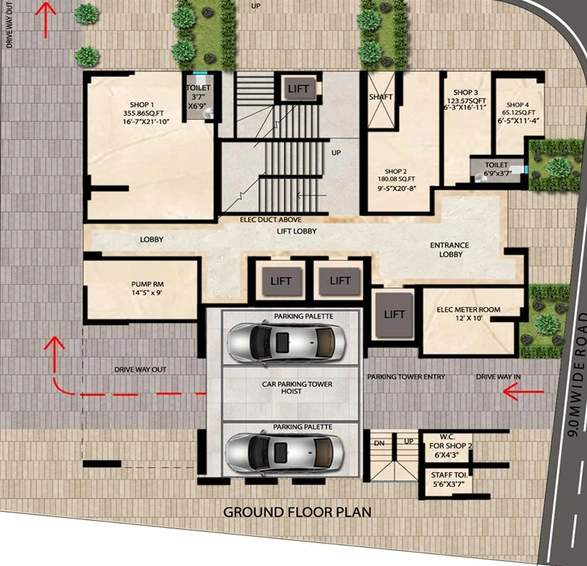 Master Plan of Podar Avanta Heights in Parel East, Mumbai - Image 208089