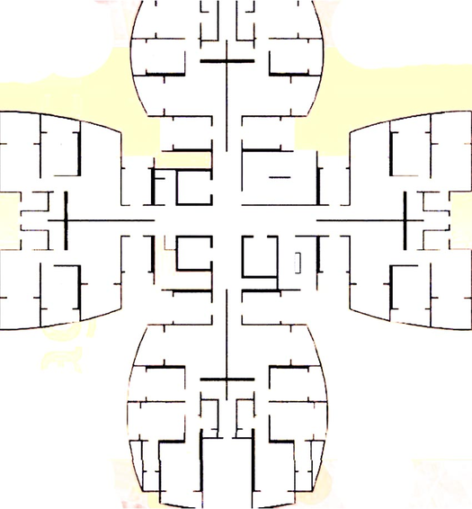 Floor Plan of Ravi Gaurav Woods 2 in Mira Road East, Thane - Image 208141