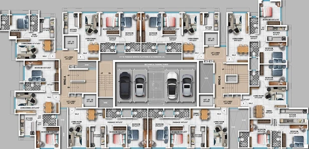 Floor Plan of Sajay Naumi Shresht in Andheri West, Mumbai - Image 208151