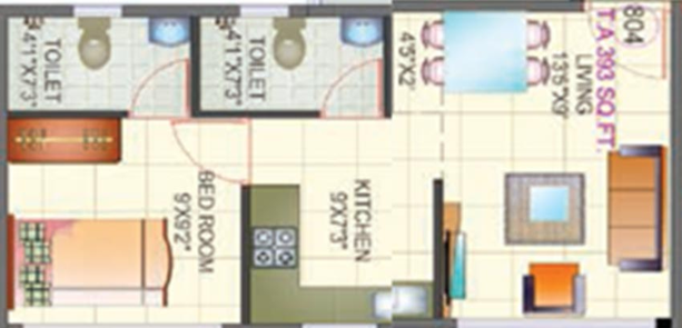 1 BHK Flat in Shri Arham Bluz in Andheri West, Mumbai - Image 828514