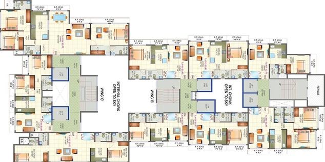 Floor Plan of Shri Arham Bluz in Andheri West, Mumbai - Image 208161