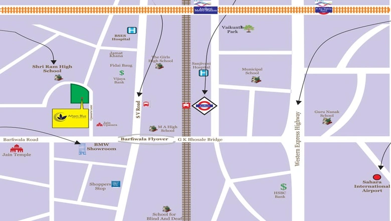 Location of Shri Arham Bluz in Andheri West, Mumbai - Image 208160