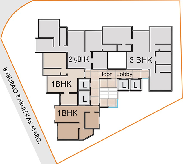 Master Plan of Sugee Govind Sadan in Dadar West, Mumbai - Image 208188