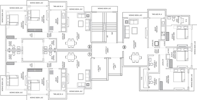 Floor Plan of UK Sangfroid in Andheri West, Mumbai - Image 208208