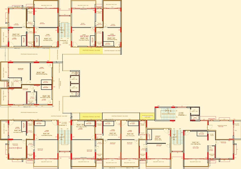 Floor Plan of Raichandani Atlantis in Dabolim, Goa - Image 208217