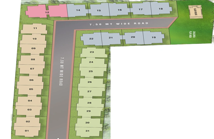 Master Plan of Divine Antica Greens in Maneja, Vadodara - Image 117168