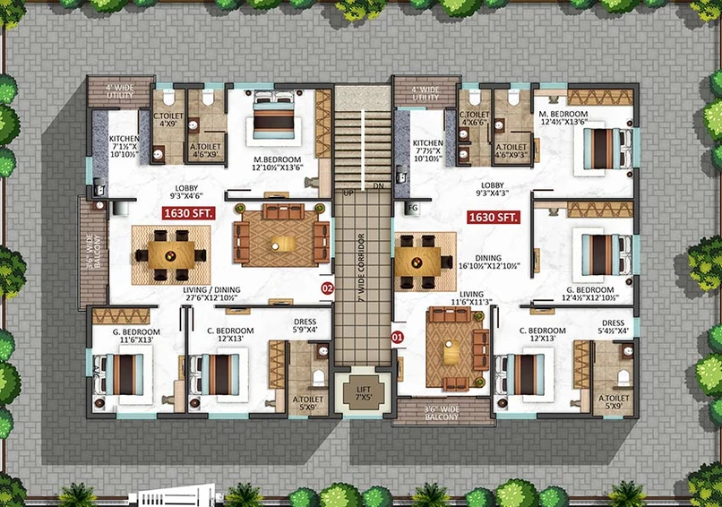 Master Plan of Pinnacle Isha Enclave in Kondapur, Hyderabad - Image 208338