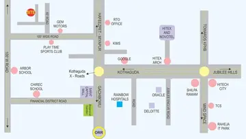 Location of Pinnacle Prashanthi Enclave - Image 208343