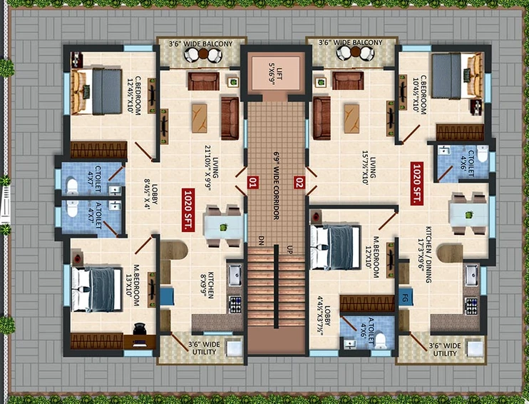 Master Plan of Pinnacle Serene Pearl in Kondapur, Hyderabad - Image 208350