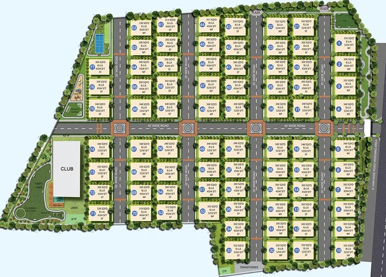Master Plan of Praneeth Pranav Venetia in Shankarpally, Hyderabad - Image 208382