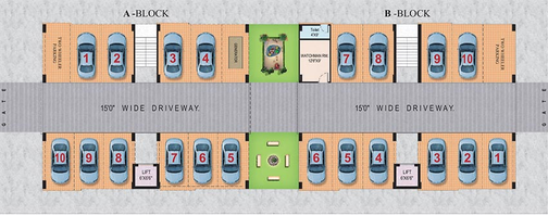 Master Plan of SLN Twin Towers in Pragathi Nagar, Hyderabad - Image 208417