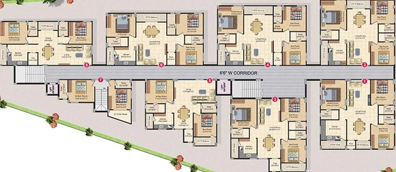 Floor Plan of STC Sri Tirumalas Vidya Vihar in Dulapally, Hyderabad - Image 208438