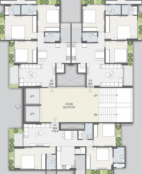 Floor Plan of Artham 41 in Chandkheda, Ahmedabad - Image 208475