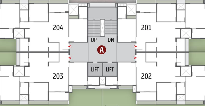 Floor Plan of Shagun Seleste in Chandkheda, Ahmedabad - Image 208517