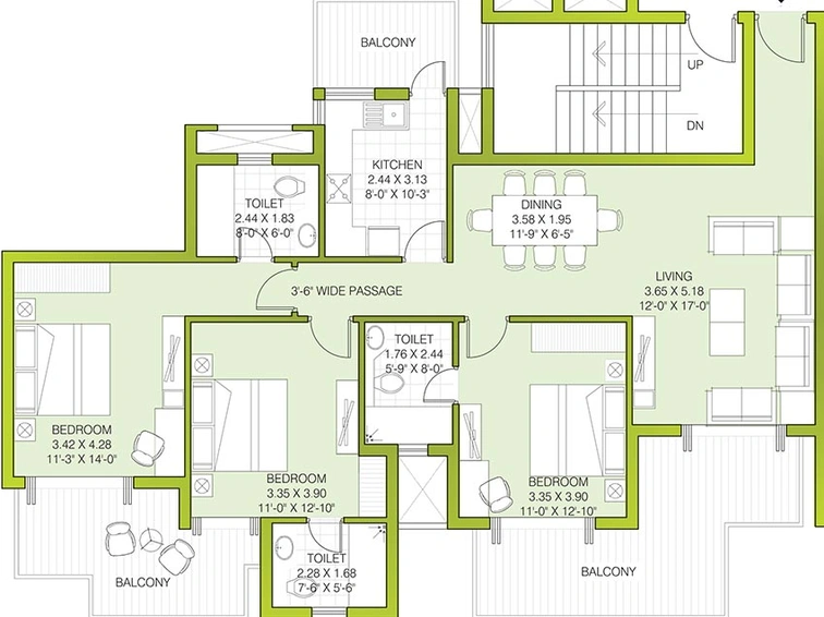 3 BHK Flat in ATS Kocoon in Sector 109, Gurgaon - Image 828610