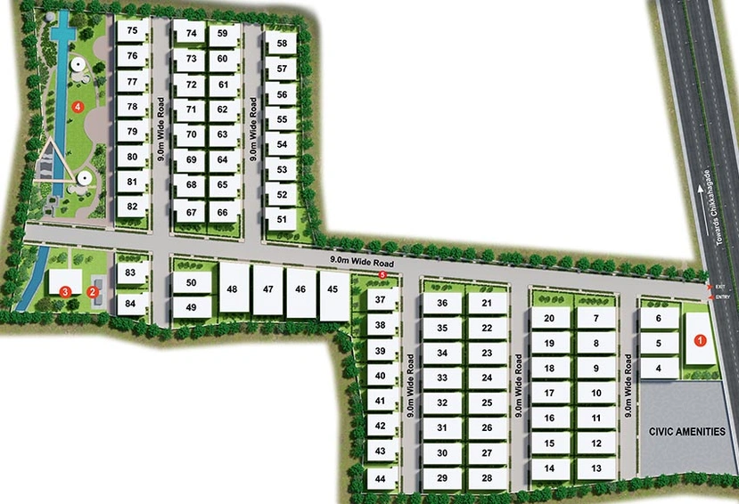 Master Plan of PMPM Breeze Park in Kopar Khairane, Navi Mumbai - Image 208573