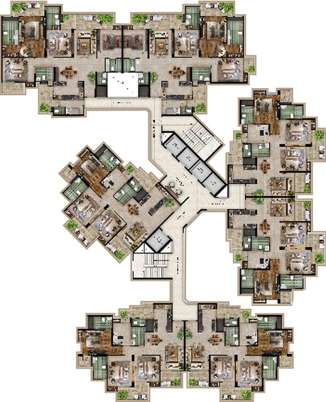 Floor Plan of RG Mirage in Sector 120, Noida - Image 208583