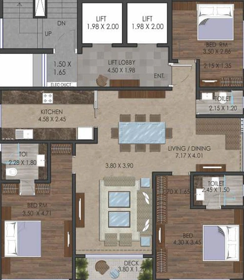 3 BHK Flat in Sugee Trimurti in Dadar West, Mumbai - Image 828630