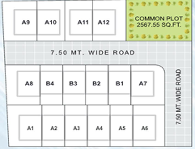 Master Plan of Bhikhabhai Kuber Residency in Dabhoi Road, Vadodara - Image 116668