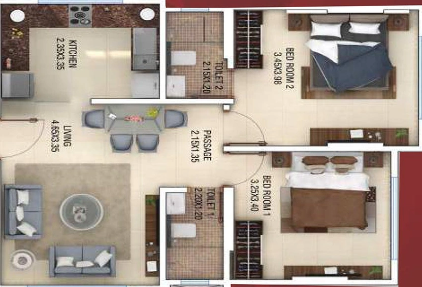 2 BHK Flat in Akshay Trafalgar Tower in Ghatkopar East, Mumbai - Image 828647