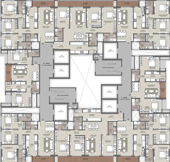 Floor Plan of Antariksh Alpha in Ghatkopar East, Mumbai - Image 208703