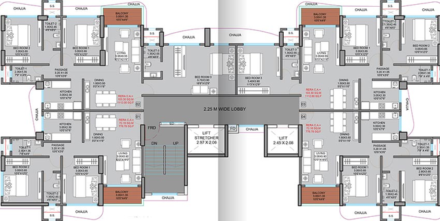 Floor Plan of GBD Ram Setu Bhavan in Dadar East, Mumbai - Image 208743