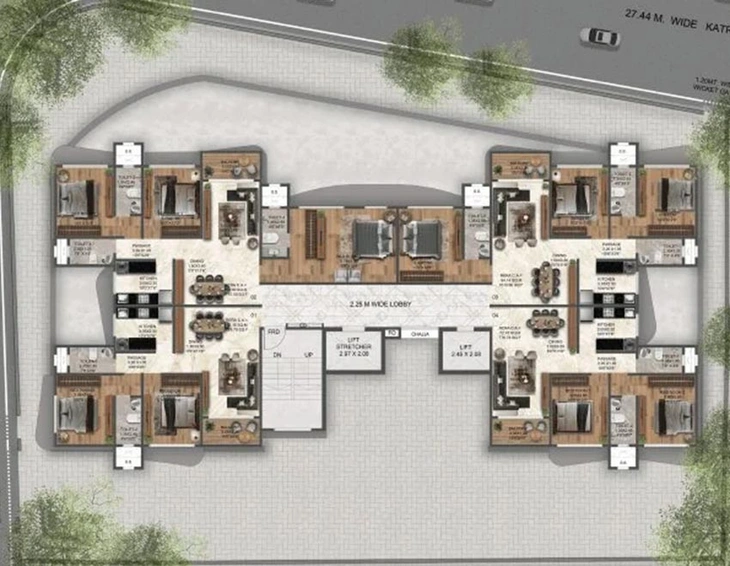 Master Plan of GBD Ram Setu Bhavan in Dadar East, Mumbai - Image 208742