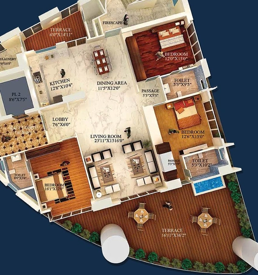3 BHK Flat in Rohan Altimo in Tardeo, Mumbai - Image 828666
