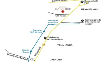 Location of Sobha Oakshire - Image 208836