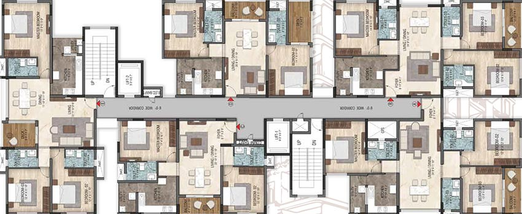 Floor Plan of Mayflower East Gate in Avinashi Main Road, Coimbatore - Image 208863