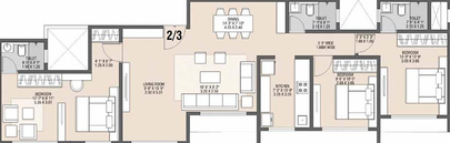 3 BHK Flat in Ecohomes La Grace in Andheri West, Mumbai - Image 828701