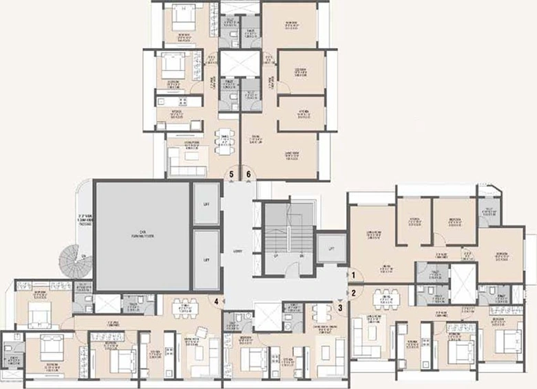 Floor Plan of Ecohomes La Grace in Andheri West, Mumbai - Image 208901