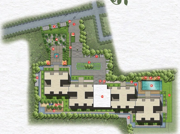 Master Plan of Sobha Heritage in Rajarajeshwari Nagar, Bangalore - Image 208946