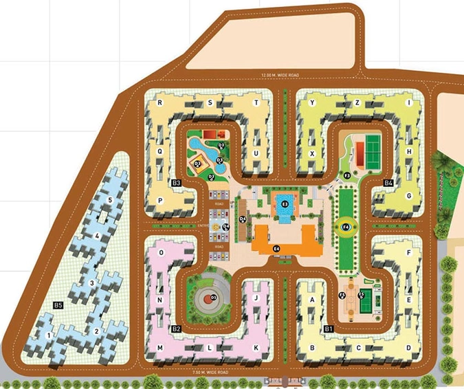 Master Plan of Hubtown Countrywoods in Kondhwa, Pune - Image 209047