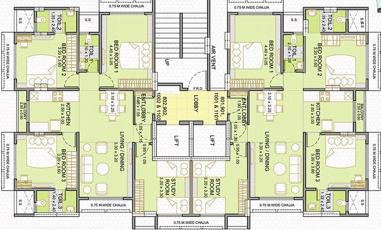 Floor Plan of Integrated Ahana in Ghatkopar West, Mumbai - Image 209064