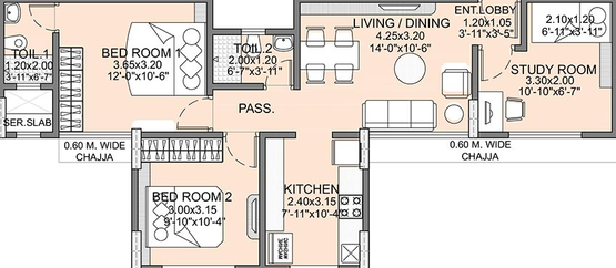 2.5 BHK Flat in Integrated Kamal in Mulund West, Mumbai - Image 828746