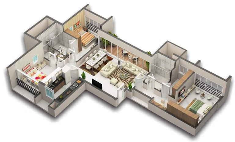 3 BHK Flat in Antariksh Alba in Andheri West, Mumbai - Image 828750