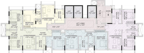 Floor Plan of Antariksh Alba in Andheri West, Mumbai - Image 209076