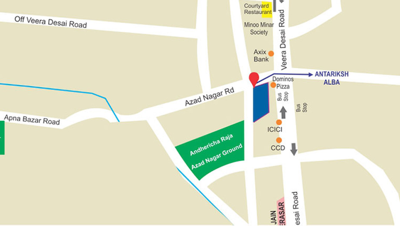 Location of Antariksh Alba in Andheri West, Mumbai - Image 209075