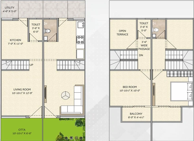 2 BHK House/Villa in Aashray Residency in Waghodia Road, Vadodara - Image 766045