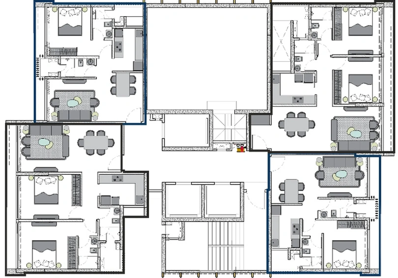 Floor Plan of Aplite Sapphire in Tardeo, Mumbai - Image 209105