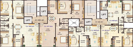 Floor Plan of K Nakrani Shankar Sadan in Ghatkopar East, Mumbai - Image 209130