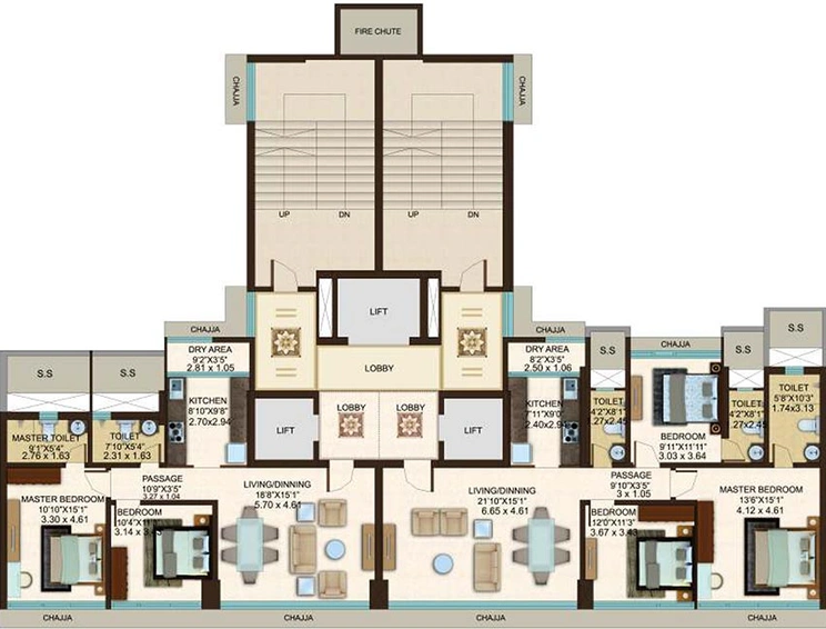 Master Plan of Kanakia Miami in Mahim West, Mumbai - Image 209141