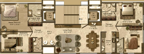 Floor Plan of Neptune Avens in Ghatkopar East, Mumbai - Image 209168