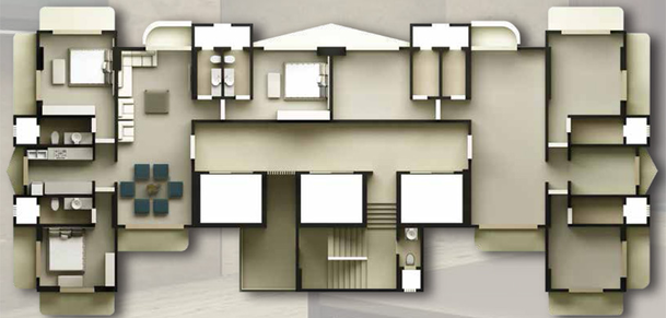 Floor Plan of Komal Aurum Heights in Agripada, Mumbai - Image 209243
