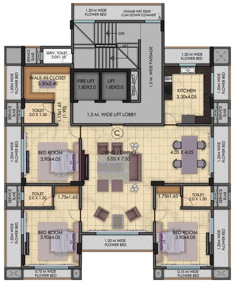 3 BHK Flat in Magnus Pratibha in Matunga East, Mumbai - Image 828796